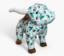 Load image into Gallery viewer, Turquoise Cow Print Large Farm Pal