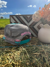 Load image into Gallery viewer, LTD TRUCKER CAP Aqua /Pink
