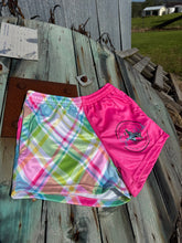 Load image into Gallery viewer, Neon Plaid Footy Shorts
