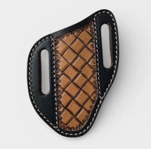 Load image into Gallery viewer, Tooled Leather Knife Belt Pouch
