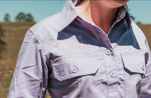 Load image into Gallery viewer, Purple Plaid Work Shirt - Mid Weight
