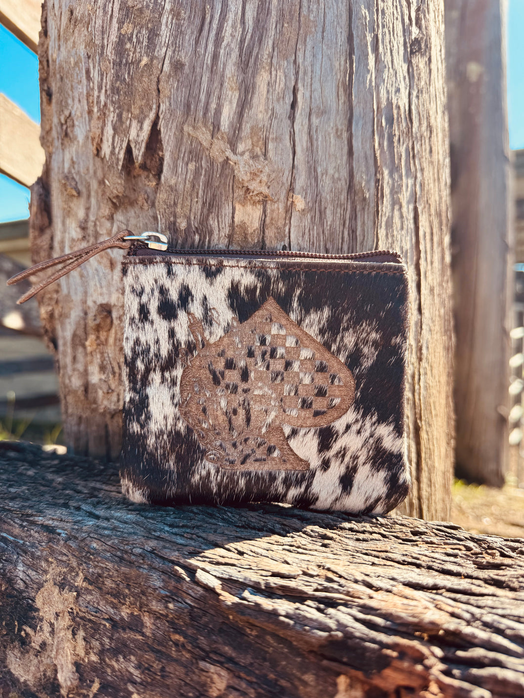 Aces Of Spades Embroidered Coin Pouch