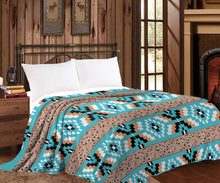 Load image into Gallery viewer, Mia Aztec Heavy Throw Blanket

