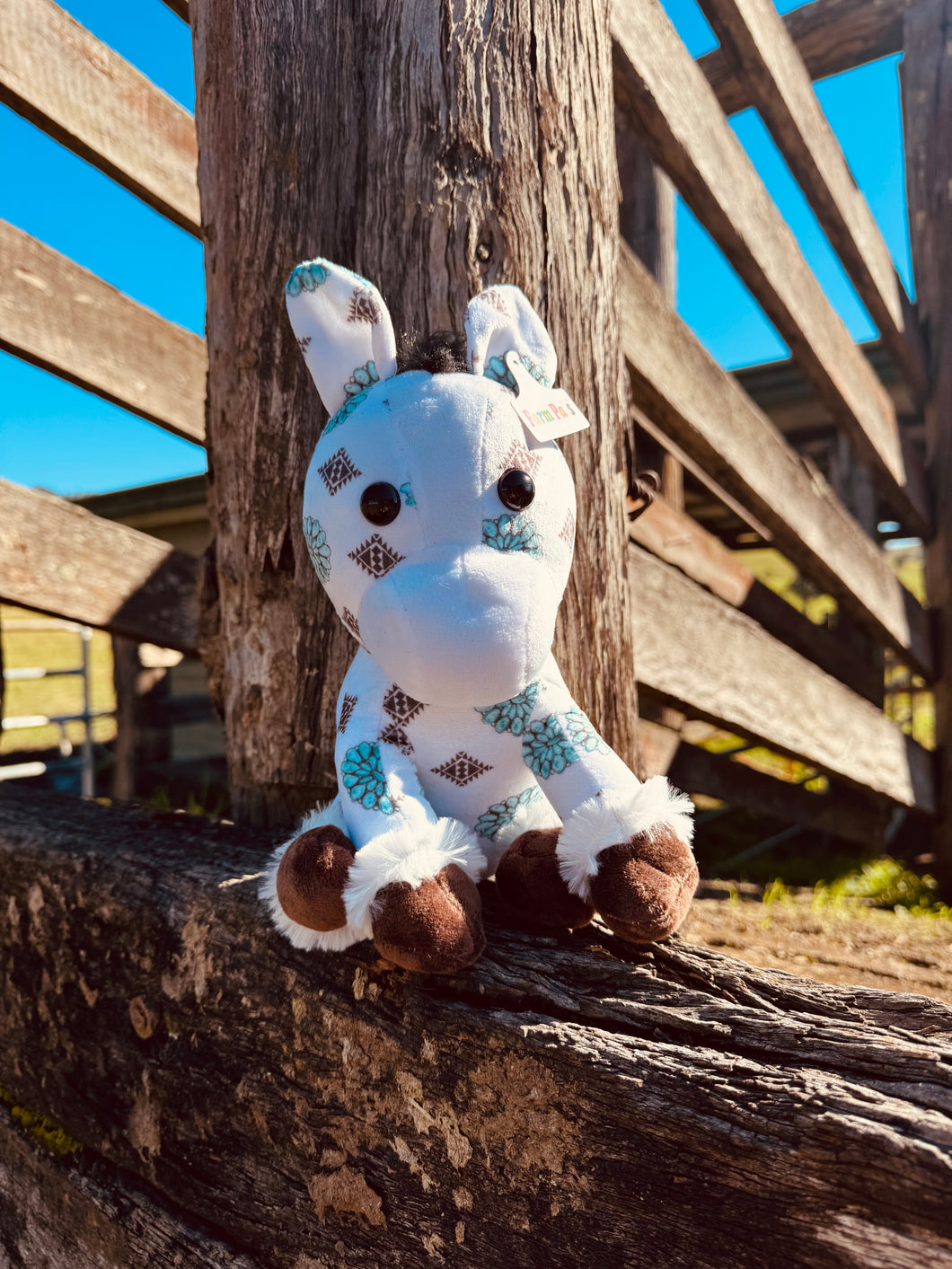 Teal Conch Medium Horse Farm Pal
