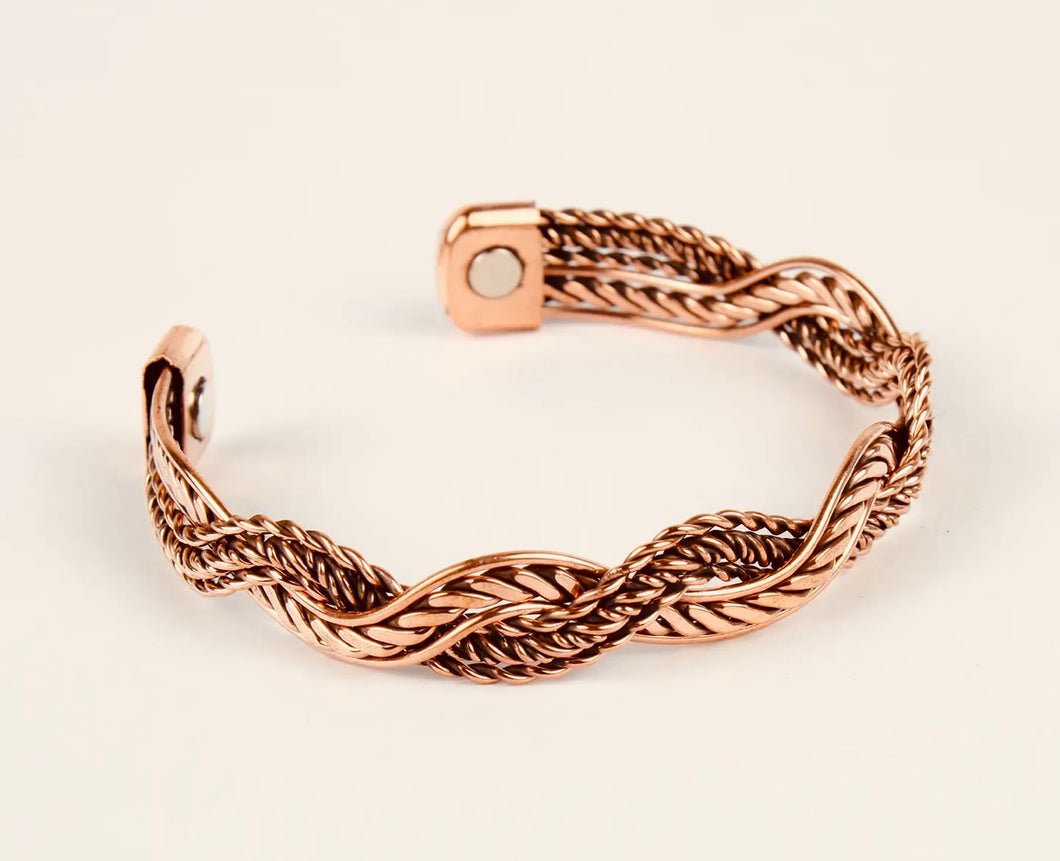 Copper Magnet Light Weight Bracelet ( design 50)