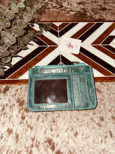 Load image into Gallery viewer, Turquoise Card Coin Pouch
