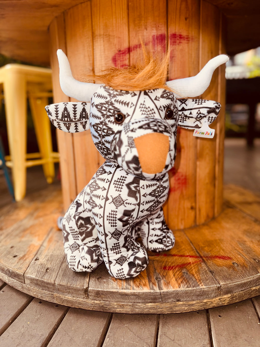 Black n White Aztec Large Farm Pal