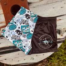 Load image into Gallery viewer, Lucky Cowgirl Footy Shorts
