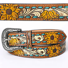 Load image into Gallery viewer, Aqua Stitch Sunflower
