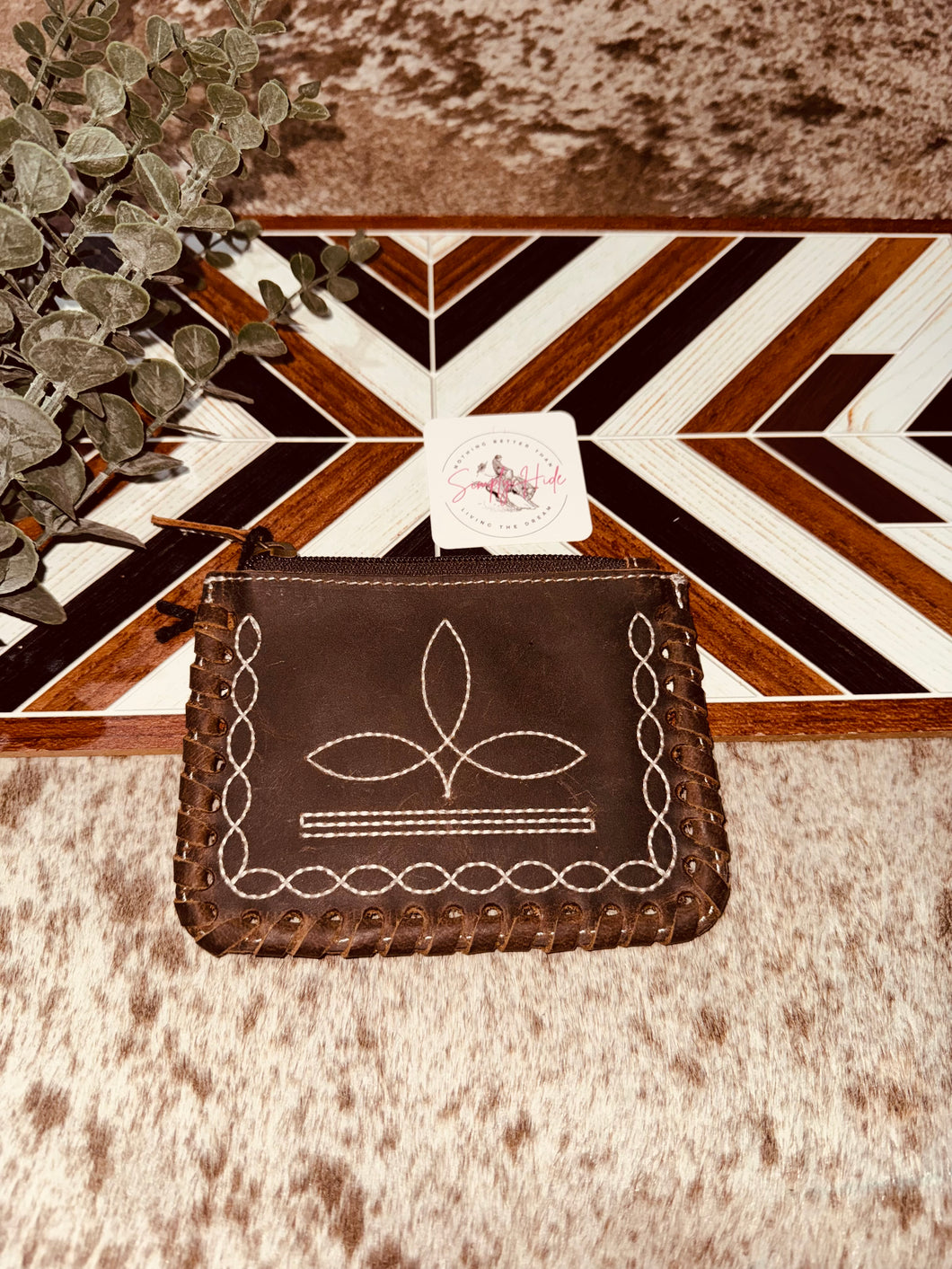 Bootstitch Vintage Leather Coin Pouch