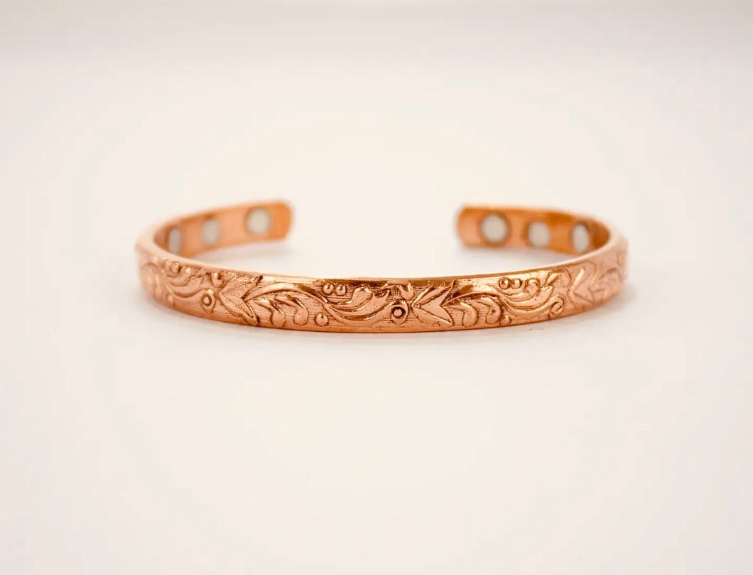 Copper Magnet Light Weight Bracelet ( design 6 )