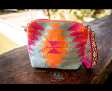Load image into Gallery viewer, Orange &amp; Pink Aztec Crossbody
