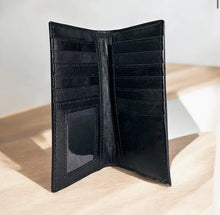 Load image into Gallery viewer, Aztec Tooled Leather Mens Wallet Tall
