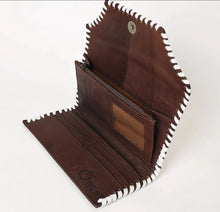 Load image into Gallery viewer, Plain White Tooled Wallet

