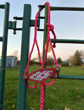 Load image into Gallery viewer, Braided Bronc Halter - Pink Aztec
