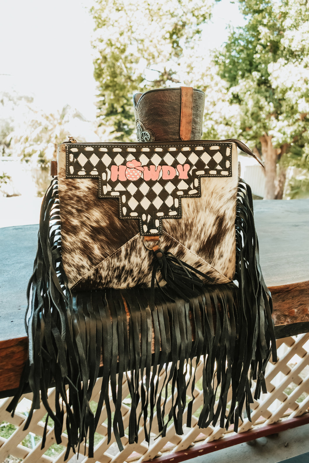 Pink Howdy Crossbody