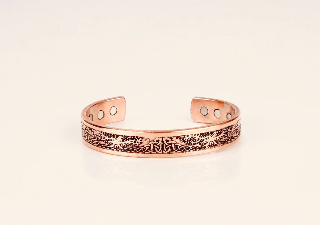 Copper Magnet Light Weight Bracelet ( design 21 )