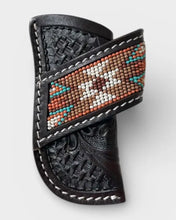 Load image into Gallery viewer, Brown Aztec Leather Knife Pouch
