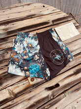 Load image into Gallery viewer, Blue Floral Footy Shorts
