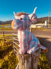 Load image into Gallery viewer, Pink Aztec Large Highland Cow
