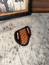 Load image into Gallery viewer, Tooled Leather Knife Belt Pouch
