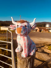 Load image into Gallery viewer, Pink Aztec Large Highland Cow
