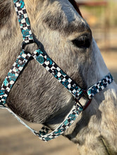 Load image into Gallery viewer, Turquoise Glass Nylon Halter
