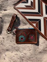 Load image into Gallery viewer, Blue Aztec card Holder
