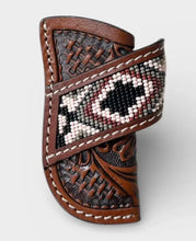 Load image into Gallery viewer, Aztec Tooled Knife Pouch
