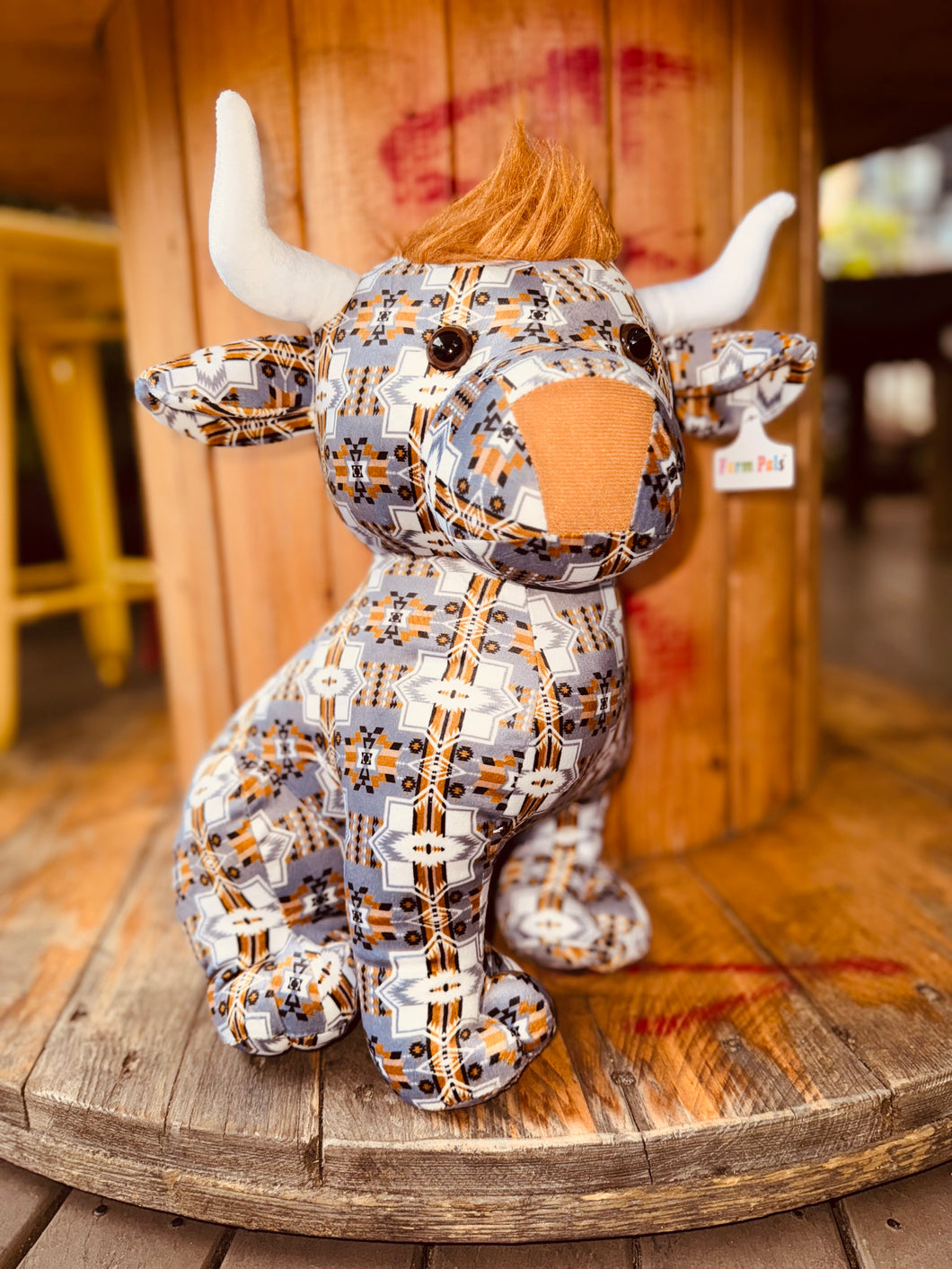 Grey Aztec Large Farm Pal