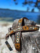 Load image into Gallery viewer, Aqua Stitch Sunflower
