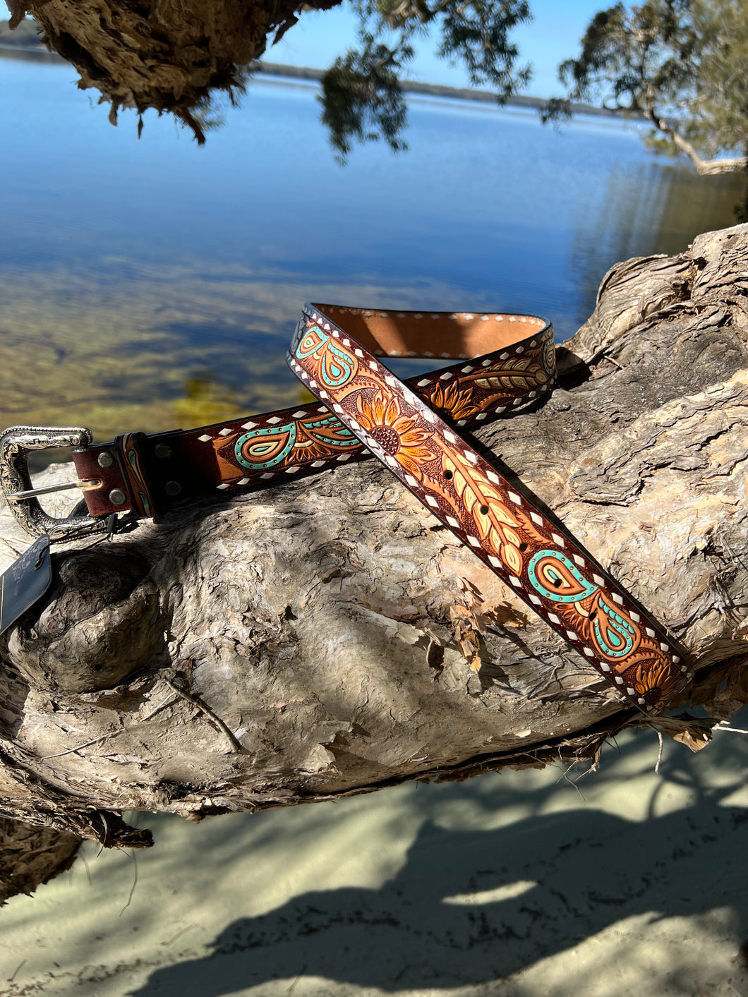 Aqua Foral Belt
