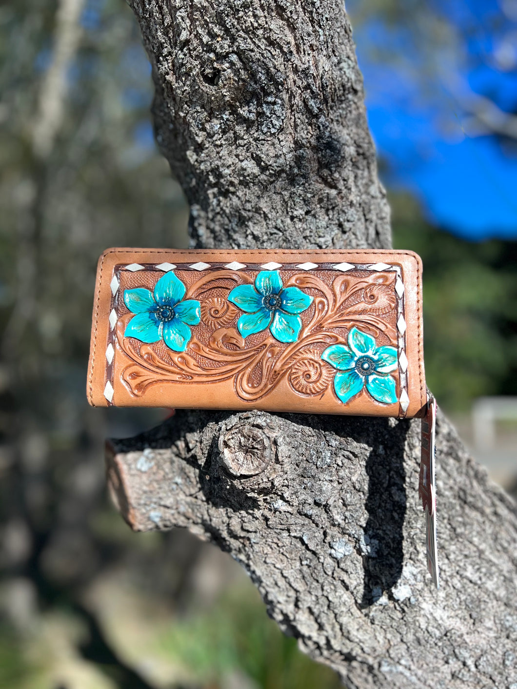 Aqua Foral Wallet