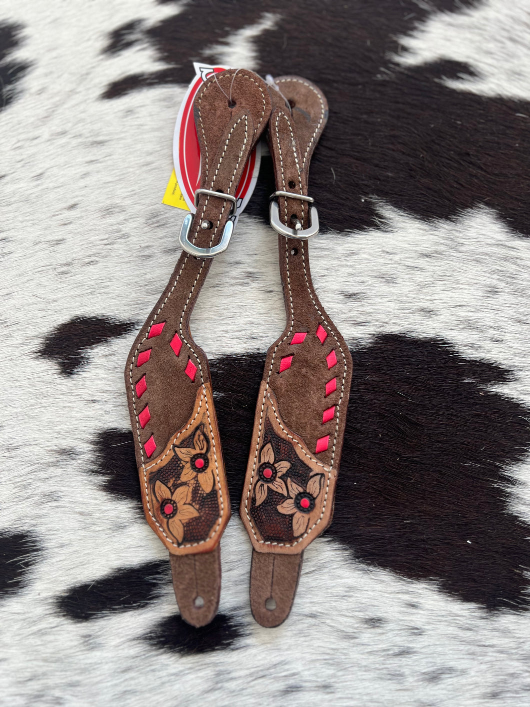 SS-33 Pink Spur Straps