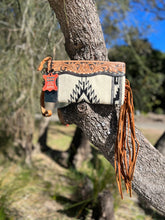 Load image into Gallery viewer, Black &amp; White Aztec Clutch
