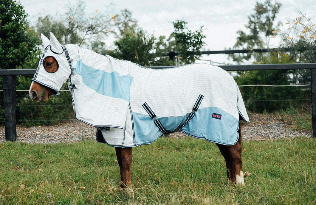 Blue Hybrid Hooded Rug